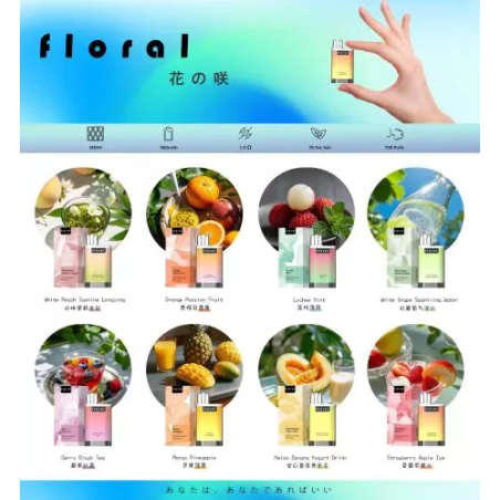 FLORAL 花之咲 Mini 700 口一次性電子煙