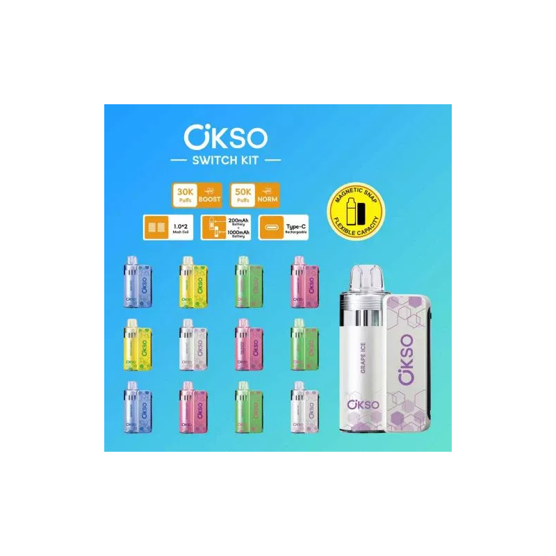 OKSO Switch 50K 一次性電子煙套裝｜3% 尼古丁