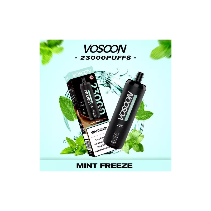 VOSOON 23K Puffs Disposable | Nic3% | 一次性電子煙
