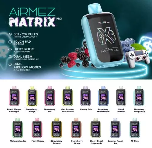 Airmez Matrix Disposable 30K Puffs | Nic 3% | 一次性電子煙